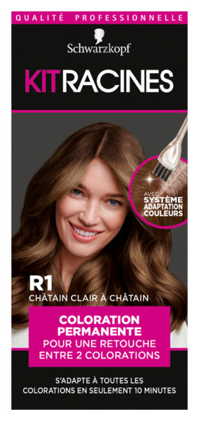 COLORATION KIT RACINES R1 CHÂTAIN CLAIR À CHÂTAIN
SCHWARZKOPF