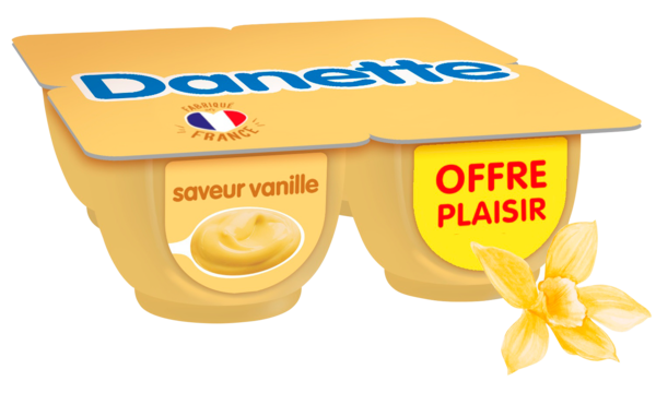 CRÈME DESSERT SAVEUR VANILLE EN OFFRE PLAISIR
DANETTE