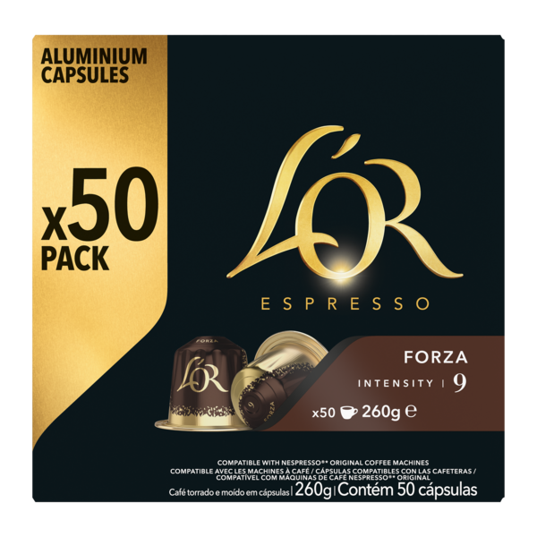 CAPSULES DE CAFÉ X50 FORZA N°9
L'OR