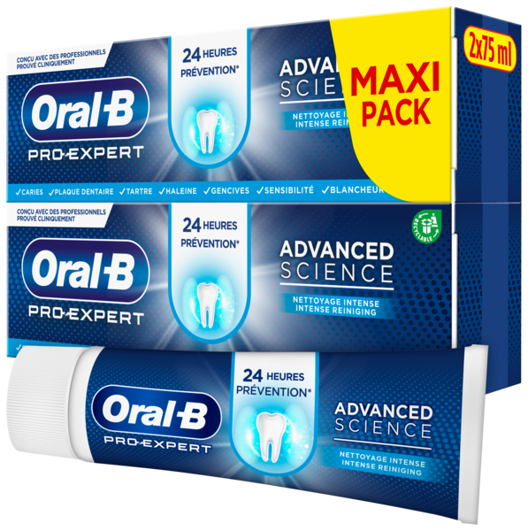 DENTIFRICE PRO EXPERT ADVANCED SCIENCE NETTOYAGE INTENSE
ORAL B