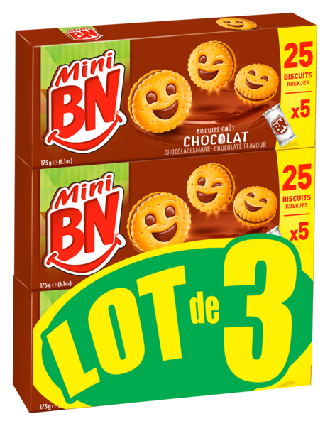 GOÛTERS FOURRÉS MINI CHOCOLAT
BN MINI BN