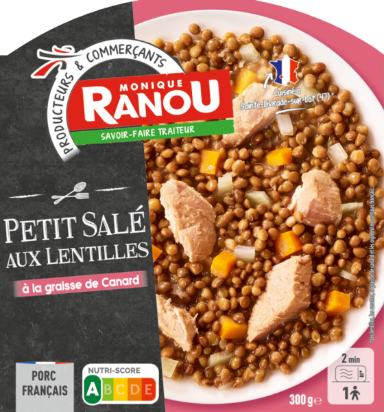 PETIT SALÉ AUX LENTILLES 
MONIQUE RANOU