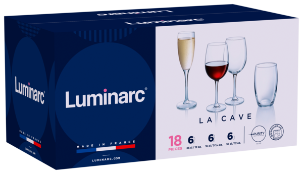 COFFRET LA CAVE 18 PIÈCES LUMINARC