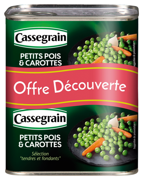 PETITS POIS & CAROTTES TENDRES ET FONDANTS
CASSEGRAIN