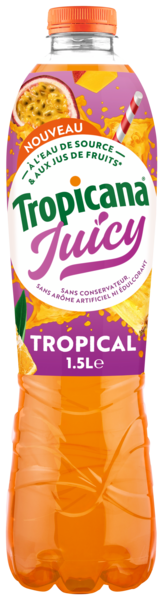 BOISSON AUX FRUITS JUICY TROPICAL
TROPICANA