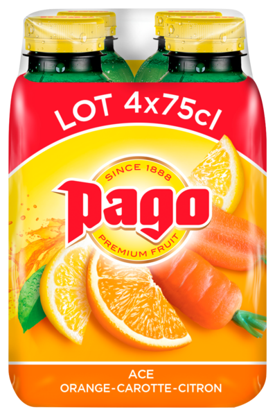 JUS ACE ORANGE CAROTTE CITRON
PAGO