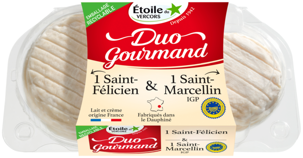 DUO GOURMAND ST MARCELLIN IGP - ST FÉLICIEN 
ÉTOILE DU VERCORS