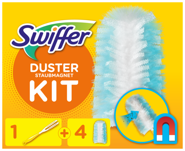 KIT DUSTER LE MANCHE + 4 RECHARGES
SWIFFER