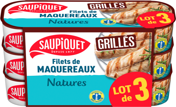 FILETS DE MAQUEREAUX GRILLÉS NATURES
SAUPIQUET