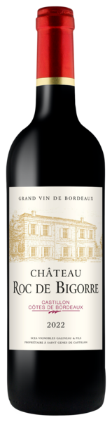 AOP CASTILLON CÔTES DE BORDEAUX ROUGE
CHÂTEAU ROC DE BIGORRE HVE3