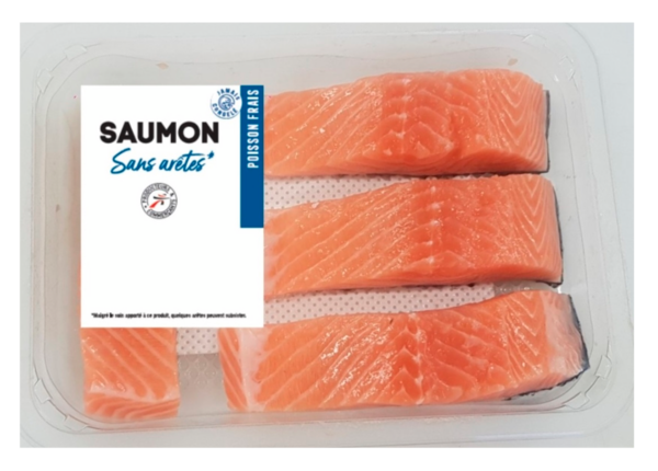 4 PAVÉS DE SAUMON SANS ARÊTES  PRODUCTEURS ET COMMERCANTS