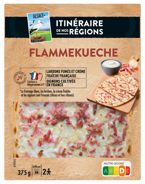 FLAMMEKUECHE 
ITINÉRAIRE DE NOS RÉGIONS