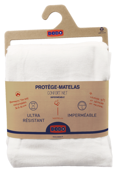 PROTÈGE-MATELAS CONFORT NET IMPERMÉABLE 1 PERSONNE DODO