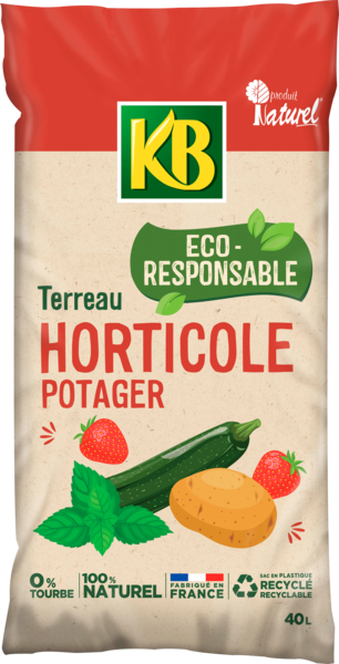 TERREAU HORTICOLE POTAGER RESPONSABLE 40L 
KB