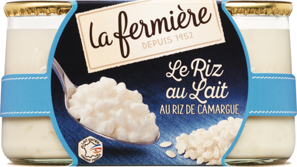 RIZ AU LAIT NATURE DE CAMARGUE 
LA FERMIÈRE