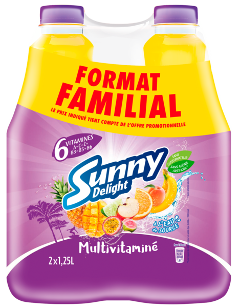 JUS MULTIVITAMINÉ FORMAT FAMILIAL 
SUNNY DELIGHT