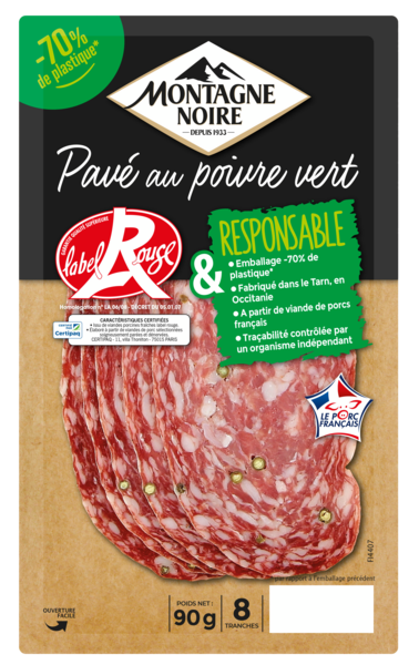 PAVÉ POIVRE VERT LABEL ROUGE & RESPONSABLE 8 TRANCHES
MONTAGNE NOIRE