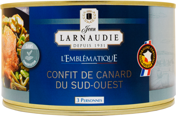 CONFIT DE CANARD DU SUD-OUEST L'EMBLÉMATIQUE
JEAN LARNAUDIE