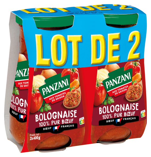 SAUCE BOLOGNAISE PUR BŒUF
PANZANI