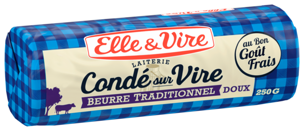 BEURRE DE CONDÉ SUR VIRE DOUX   
ELLE & VIRE