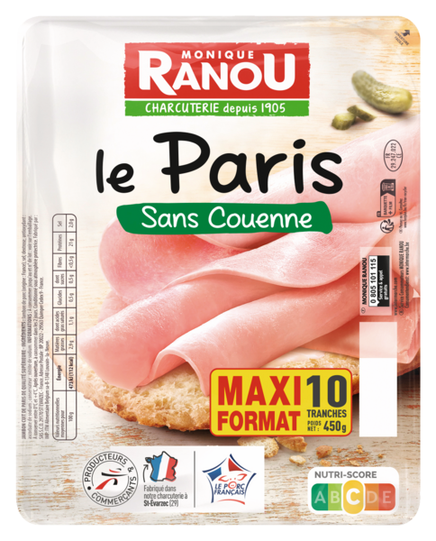 JAMBON DE PARIS SANS COUENNE 
