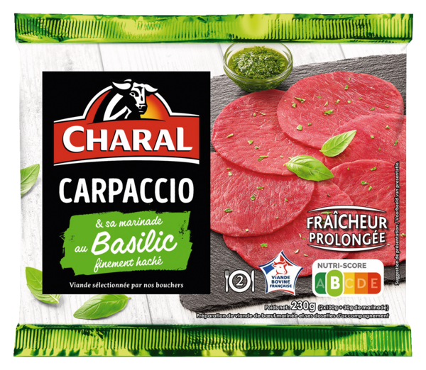 VIANDE BOVINE : CARPACCIO BASILIC 
