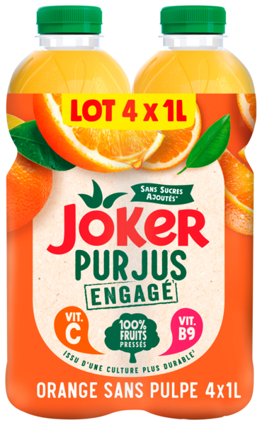 PUR JUS  ORANGE SANS PULPE
