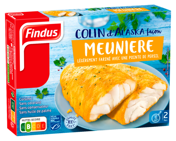 FILET DE COLIN FAÇON MEUNIÈRE PERSIL MSC SURGELÉ X2 
