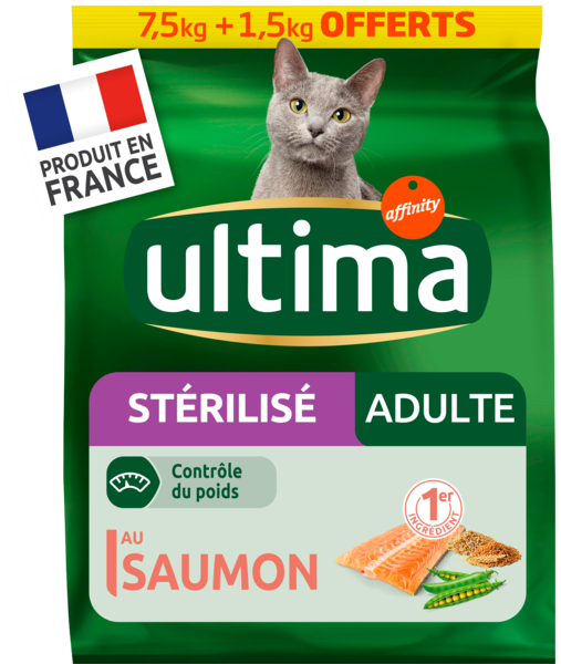 CROQUETTES CHAT STÉRILISÉ ADULTE SAUMON
