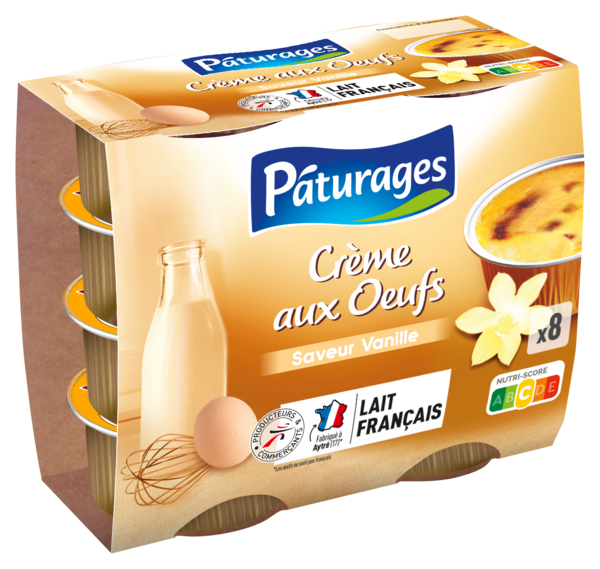 CRÈME AUX OEUFS SAVEUR VANILLE
