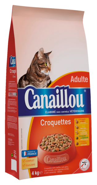 CROQUETTES POUR CHAT ADULTE VIANDES, CÉRÉALES ET LÉGUMES
