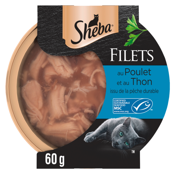 PÂTÉ POUR CHAT FILETS AU POULET ET AU THON MSC
