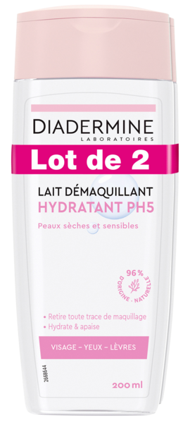 LAIT DÉMAQUILLANT HYDRATANT PH5
