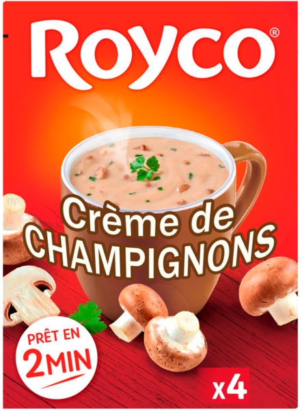 SOUPE DÉSHYDRATÉE CRÈME DE CHAMPIGNONS
