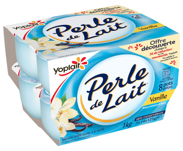 YAOURT PERLE DE LAIT  VANILLE EN OFFRE DÉCOUVERTE
