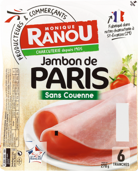 JAMBON DE PARIS SANS COUENNE
