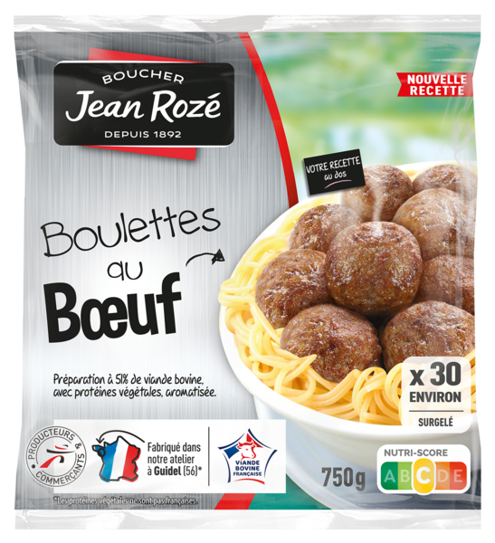 BOULETTES AU BŒUF SURGELÉES 
