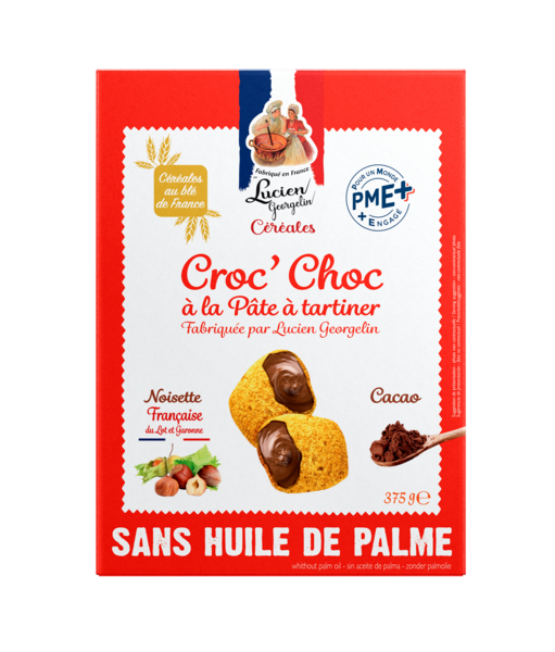 CÉRÉALES CROC' CHOC À LA PÂTE À TARTINER
