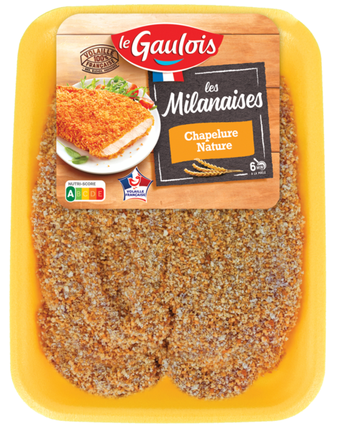 ESCALOPE DE DINDE MILANAISE NATURE X4
