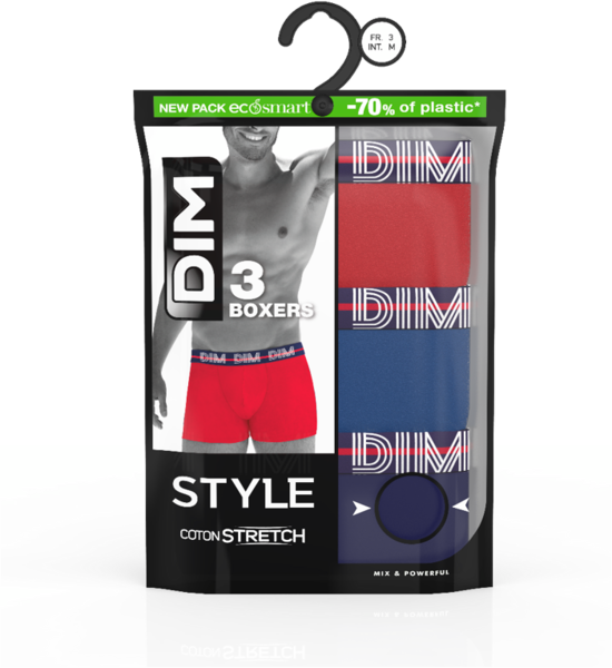 LOT DE 3 BOXER HOMME POWERFULL 
