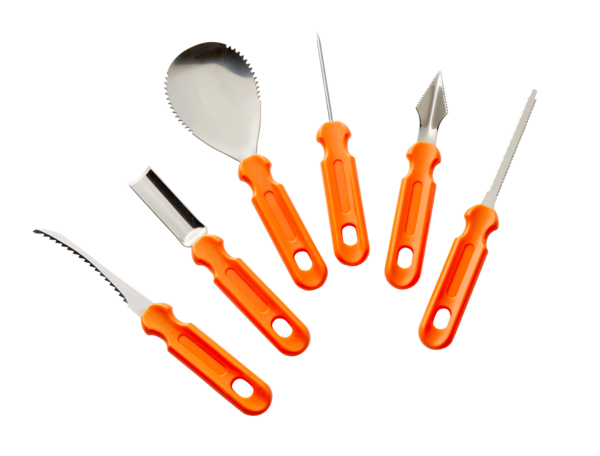 SET D'USTENSILES ENFANT POUR PRÉPARATION DE CITROUILLE 