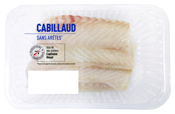 DOS DE CABILLAUD 
SANS ARÊTES 
