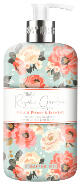 SAVON LIQUIDE MAINS ROYALE GARDEN PIVOINE PÊCHE ET JASMIN
