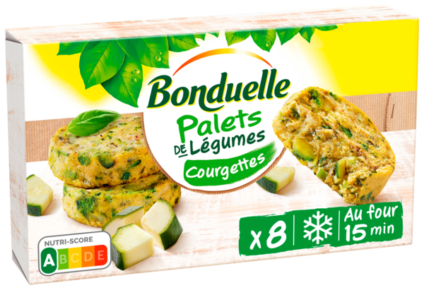 PALETS DE COURGETTES X8 SURGELÉS
