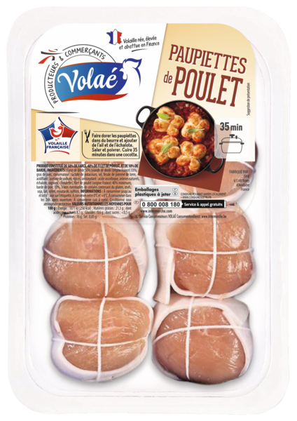 PAUPIETTES DE POULET 
