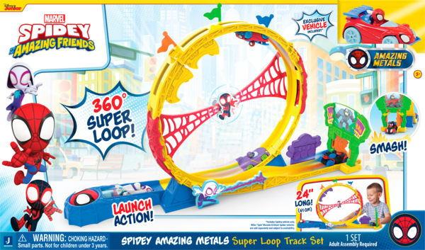 Circuit métal avec looping Spidey