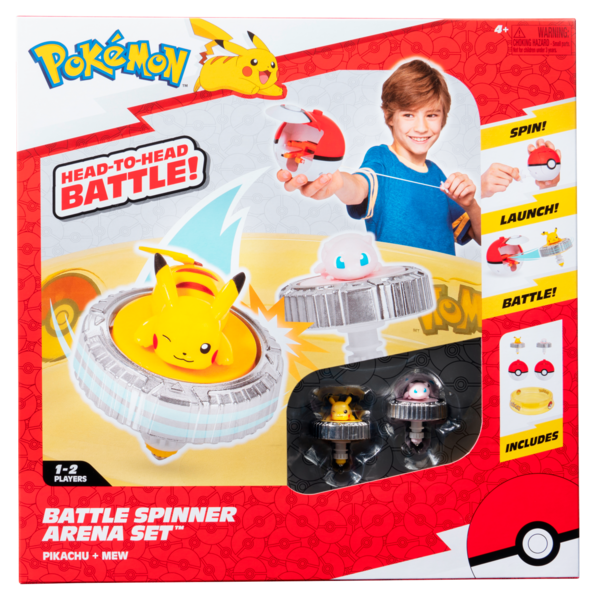 Arène et deux spinners Pokémon