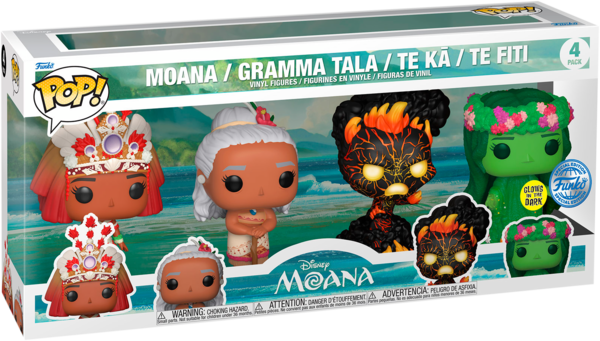  4 figurines Vaiana 