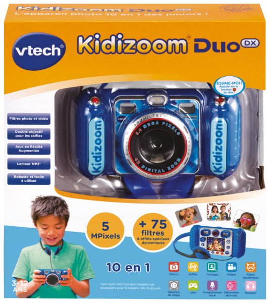 Appareil photo 10 en 1 Kidizoom duo DX