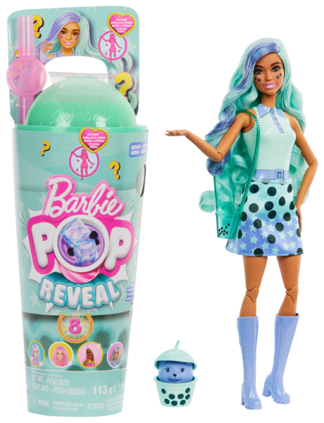 Barbie pop reveal bubble thé